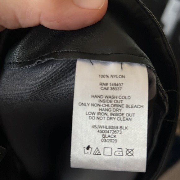 Joe’s Faux Leather Back Zip Up Leggings, Size 10 - Picture 6 of 10